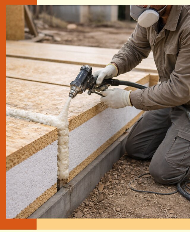 Утепление СИП-панелей пенополиуретаном (ППУ) в Кызыле