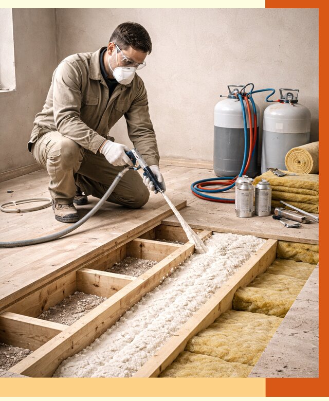 Заполнение полостей межэтажного перекрытия в Кызыле от 4356 руб. | ТепломастерКзл