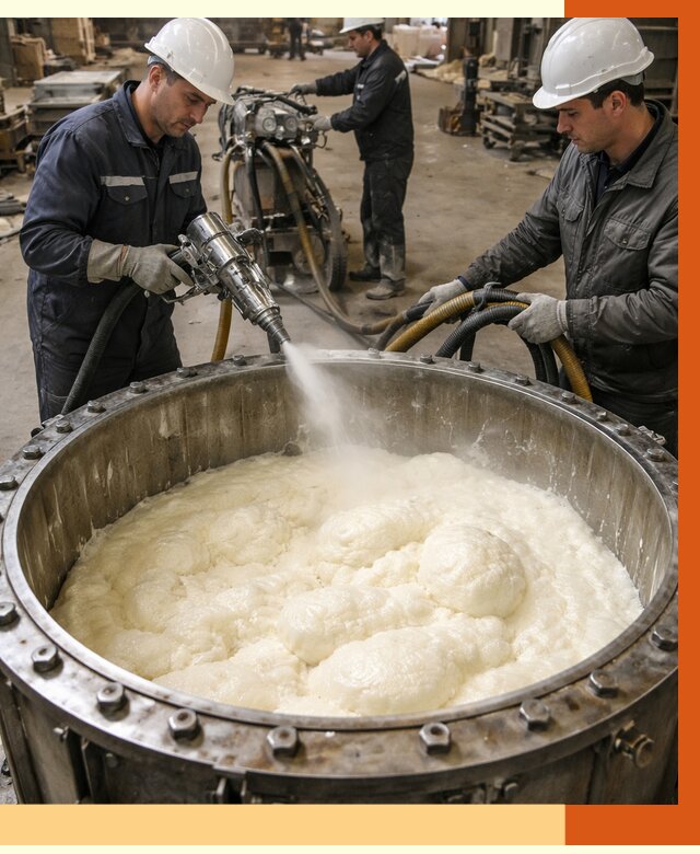 Заливка ППУ в емкости в Кызыле от 7519 руб. — утепление емкости под ключ | ТепломастерКзл