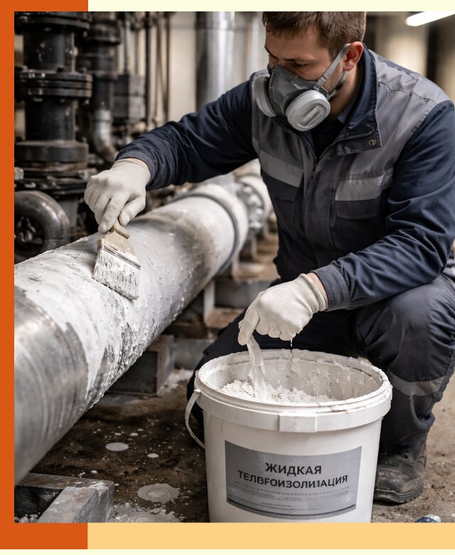 Утепление оборудования жидкой теплоизоляцией в Кызыле