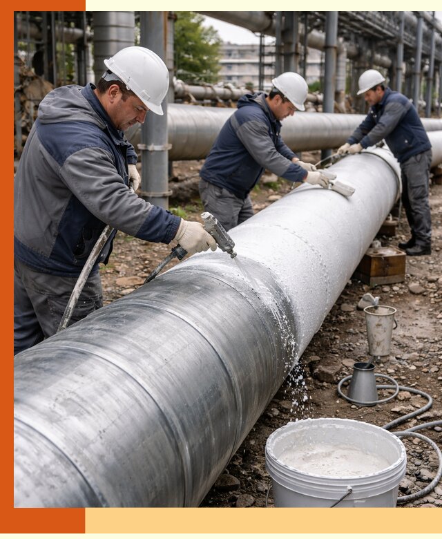 Утепление теплотрассы жидкой теплоизоляцией в Кызыле