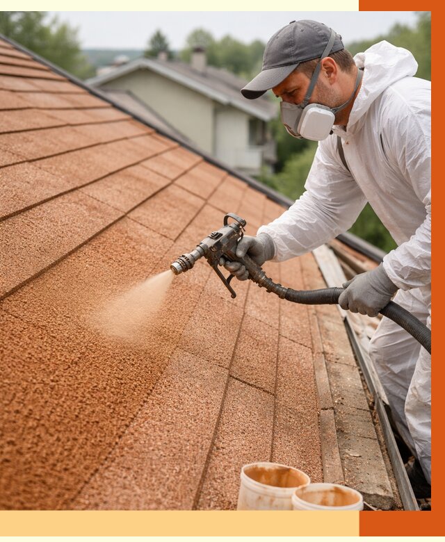 Утепление кровли жидкой пробкой в Кызыле от 2800 руб./м² под ключ | ТепломастерКзл