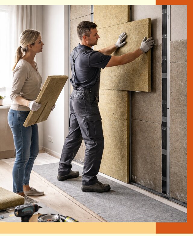 Профессиональная шумоизоляция квартиры в Кызыле от 7778 руб. за м2 | ТепломастерКзл