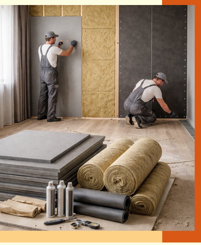 Шумоизоляция дома в Кызыле от 4667 руб/м2 — комплексная звукоизоляция под ключ | ТепломастерКзл