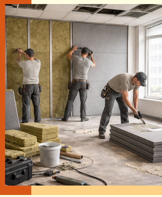 Профессиональная шумоизоляция офисов в Кызыле для комфорта сотрудников