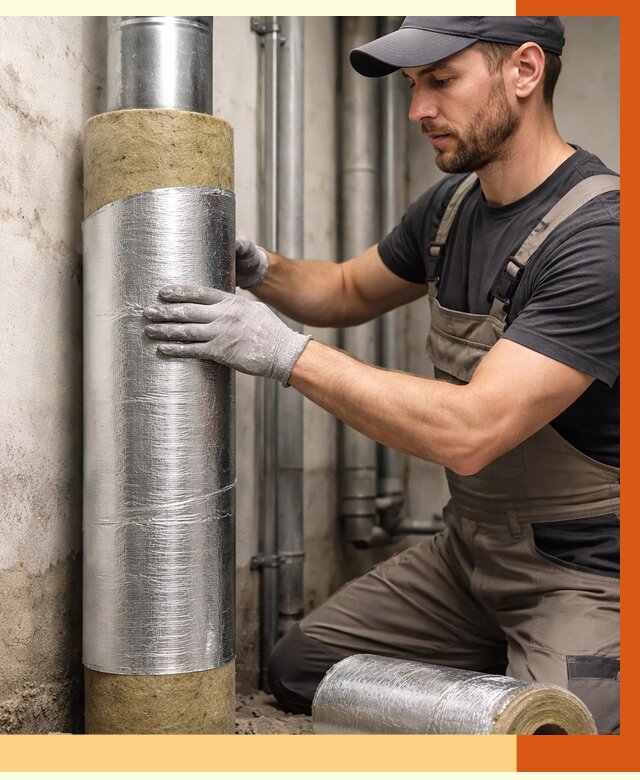 Шумоизоляция труб в Кызыле от 1245 руб. — шумоподавление и звукоизоляция труб | ТепломастерКзл