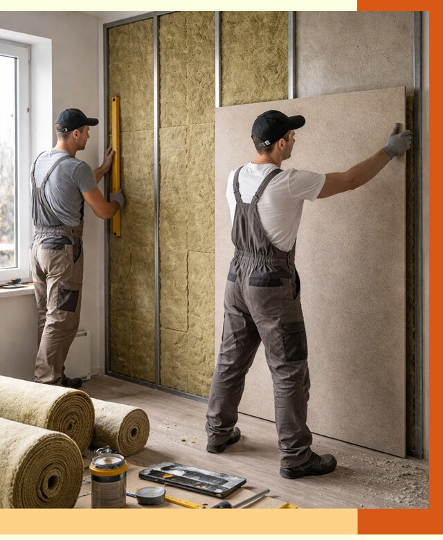 Шумоизоляция стен в Кызыле от 4667 руб/м2 — звукоизоляция стен под ключ | ТепломастерКзл