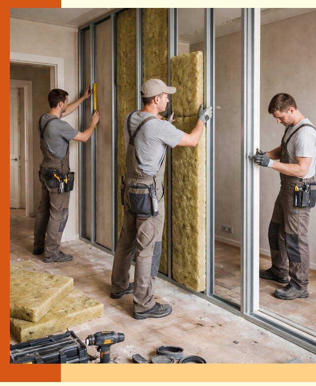 Шумоизоляция межкомнатных перегородок в Кызыле эффективно и надёжно