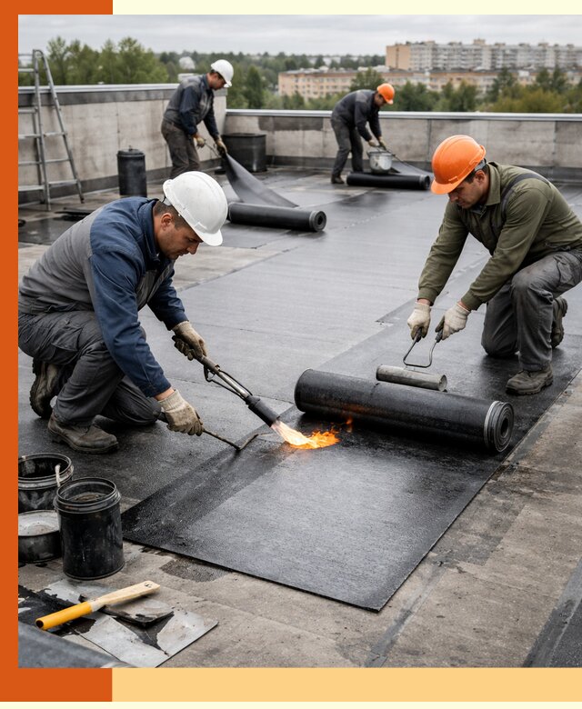 Профессиональная гидроизоляция плоской кровли в Кызыле