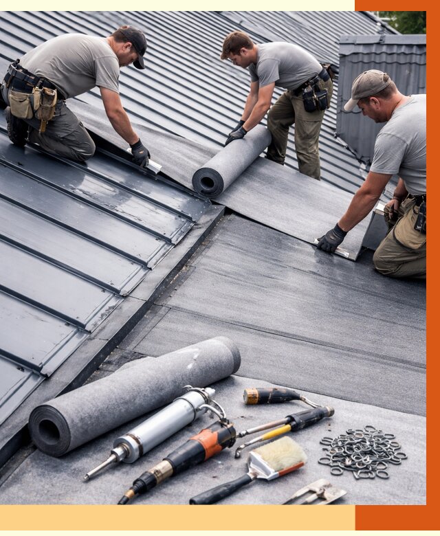 Гидроизоляция металлической кровли полимочевиной в Кызыле от 8815 руб. | ТепломастерКзл