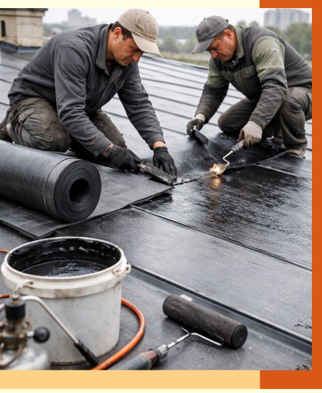 Гидроизоляция фальцевой кровли в Кызыле от 7778 руб. под ключ | ТепломастерКзл