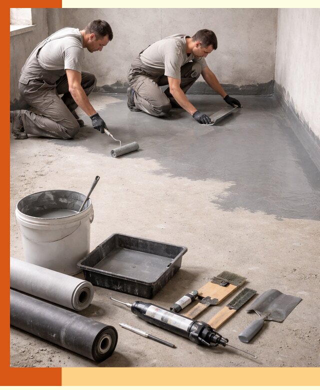 Гидроизоляция пола в Кызыле — надежная защита от влаги и протечек