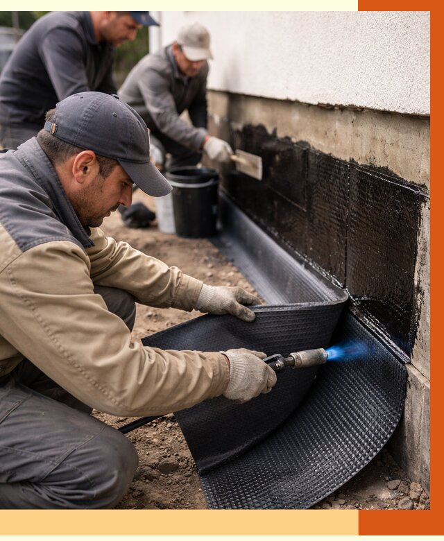 Гидроизоляция цоколя и отмостки в Кызыле от 8815 руб. — ТепломастерКзл