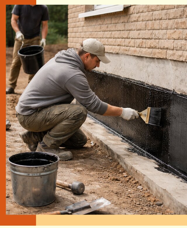 Гидроизоляция цоколя домов и зданий в Кызыле эффективными методами