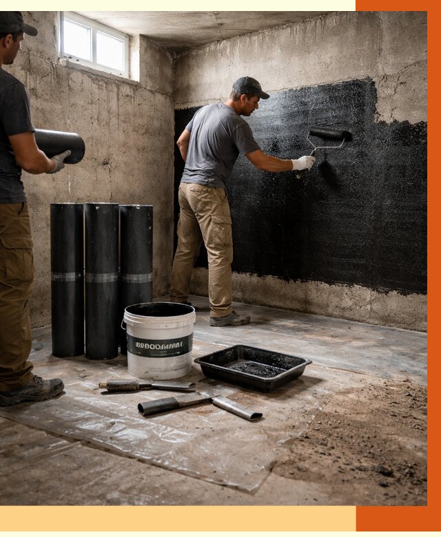Гидроизоляция подвала в Кызыле от 3630 руб. под ключ | Профессионально — ТепломастерКзл