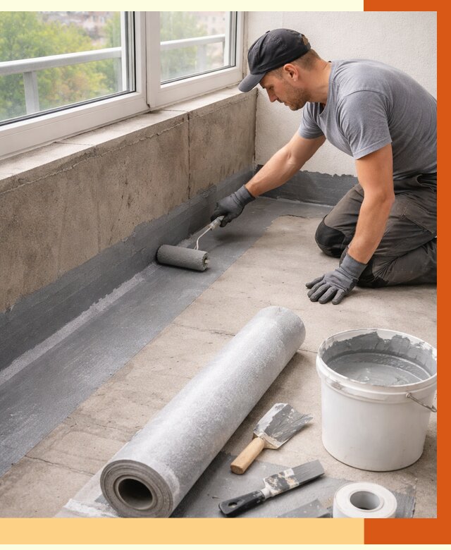 Профессиональная гидроизоляция балкона в Кызыле от 4356 руб. | ТепломастерКзл