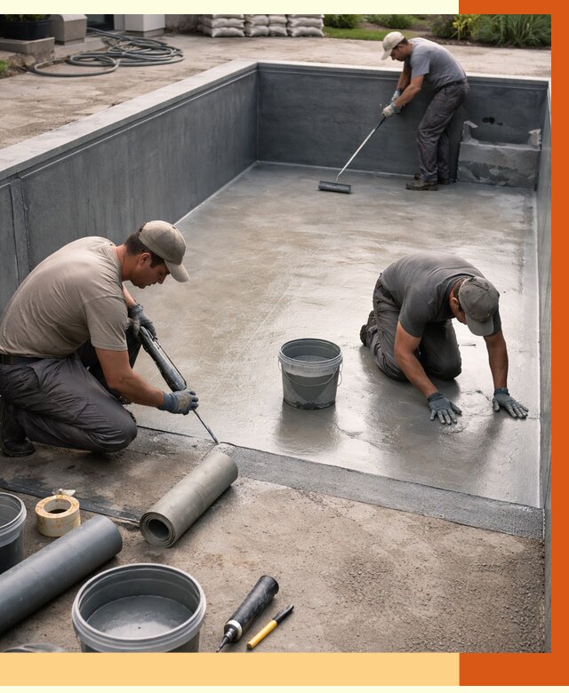 Профессиональная гидроизоляция бассейна в Кызыле от 6741 руб. за м2 | ТепломастерКзл