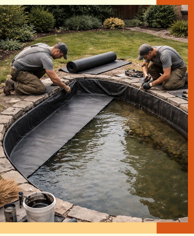 Гидроизоляция пруда в Кызыле от 15557 руб. под ключ | ТепломастерКзл профессионально