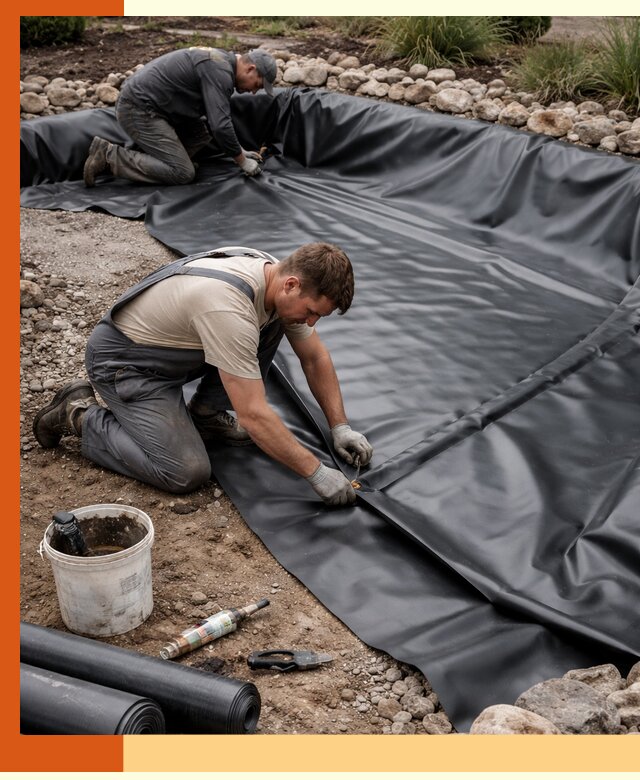Гидроизоляция пруда в Кызыле: надежная защита и герметизация