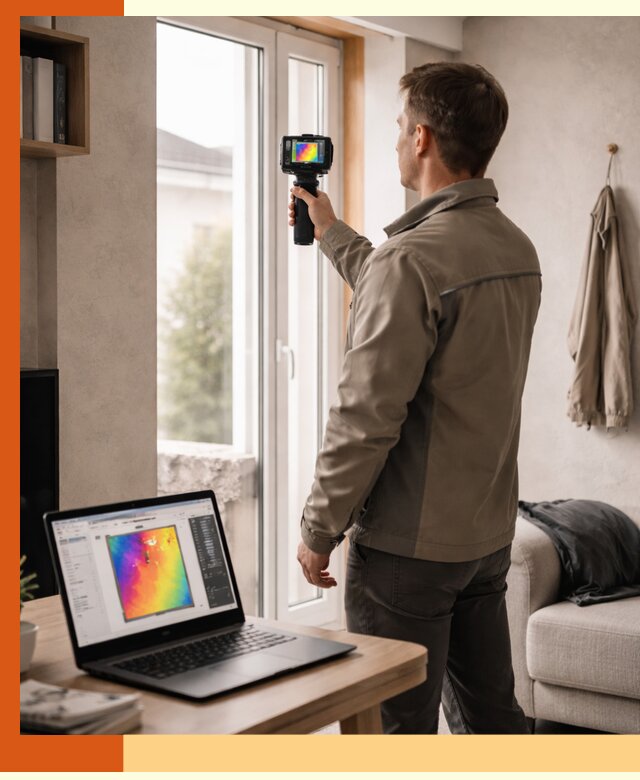 Тепловизионное обследование квартиры в Кызыле для поиска утечек тепла