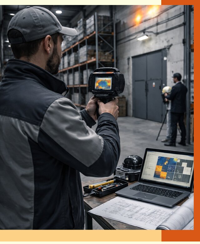 Тепловизионное обследование склада в Кызыле от 6741 руб. | ТепломастерКзл