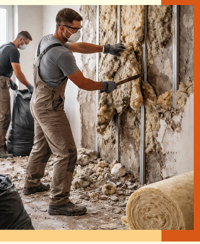 Демонтаж старого утеплителя в Кызыле от 3630 руб. — работы под ключ | ТепломастерКзл