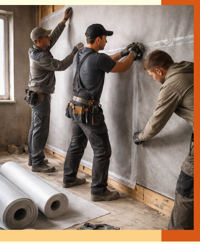 Монтаж ветроизоляции в Кызыле от 4667 руб./м2 — профессионально | ТепломастерКзл