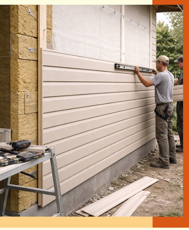 Монтаж сайдинга после утепления в Кызыле от 1919 руб. — обшивка и облицовка | ТепломастерКзл